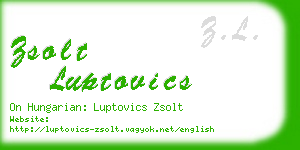 zsolt luptovics business card
